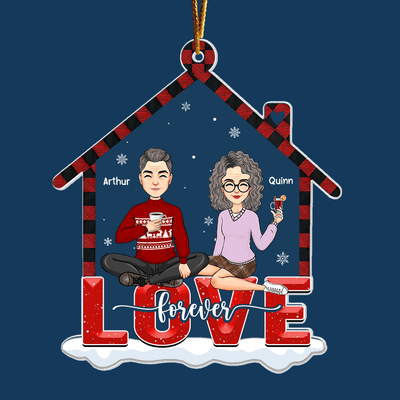 Love Forever - Customized Couple Ornament