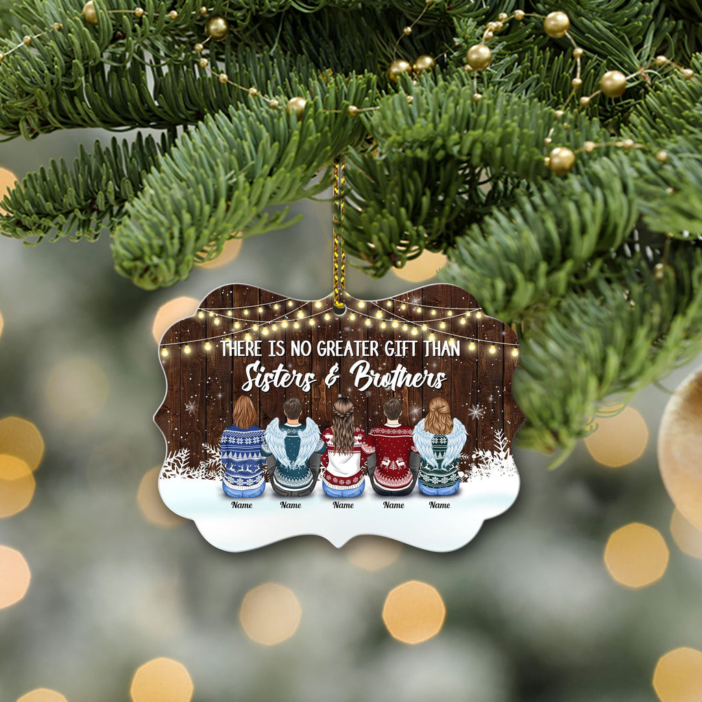 Life Is Better With Sisters And Brothers Personalized Ornament Gift For Sister Brother Christmas Ornaments