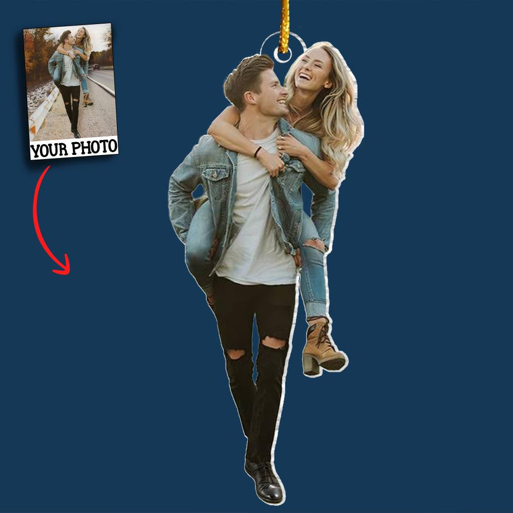 Custom Photo You Are My Christmas Wish - Couple Personalized Custom Ornament - Acrylic Custom Shaped - Christmas Gift For Husband Wife, Anniversary