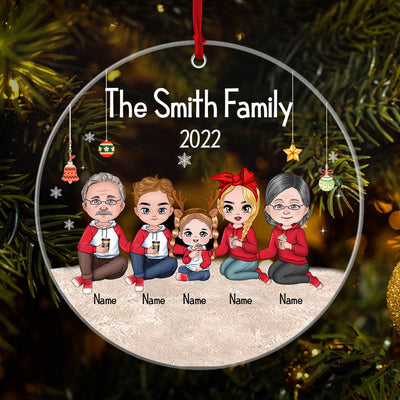 Whole Family Christmas Ornament Custom Name
