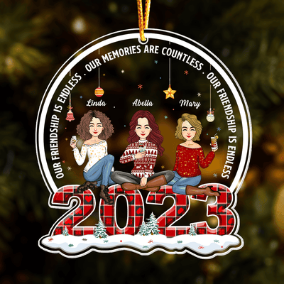 Our Friendship Is Endless - Personalized Acrylic Ornament