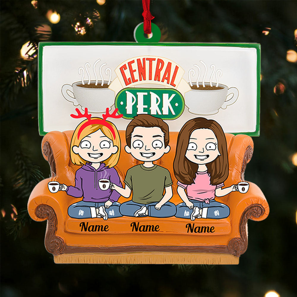 Personalized Ornament Gift For Best Friend - Custom Ornaments Gift For Besties - Sister Brother Ornament