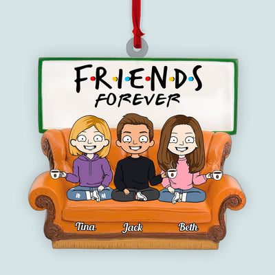 Friends Forever - Personalized Circle Acrylic Ornament