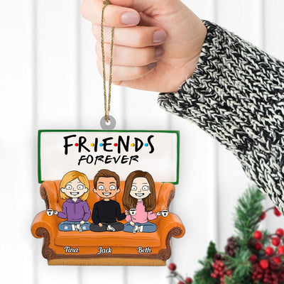 Friends Forever - Personalized Circle Acrylic Ornament