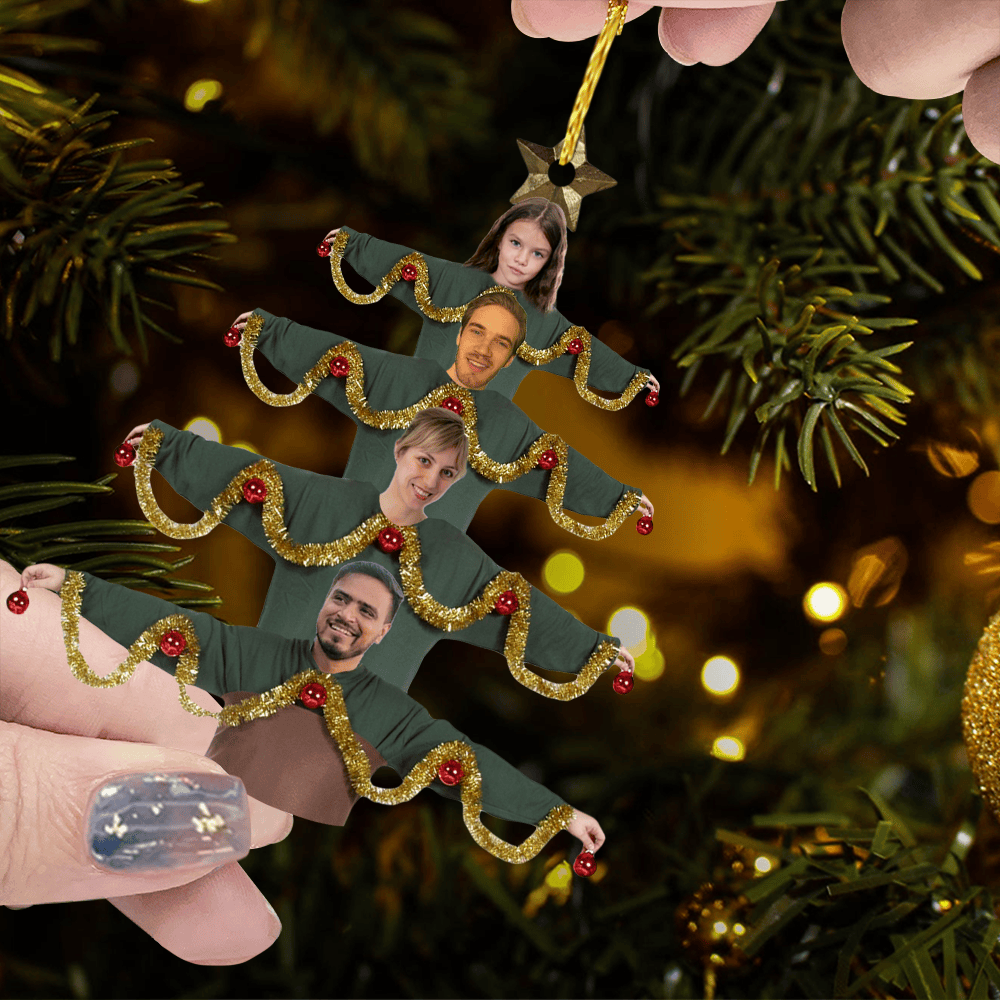 Custom Photo Family Tree - Perfect Christmas Ornament Gift