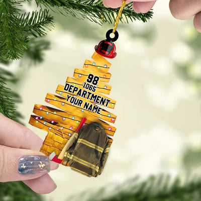 Unique Fire Hose Christmas Tree Personalized Ornament