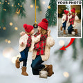 Custom Photo Ornament Christmas Mom And Daughter Gift For Family