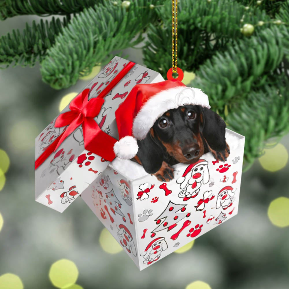 Dashund Christmas Personalized Ornament Gift For Dog Lovers
