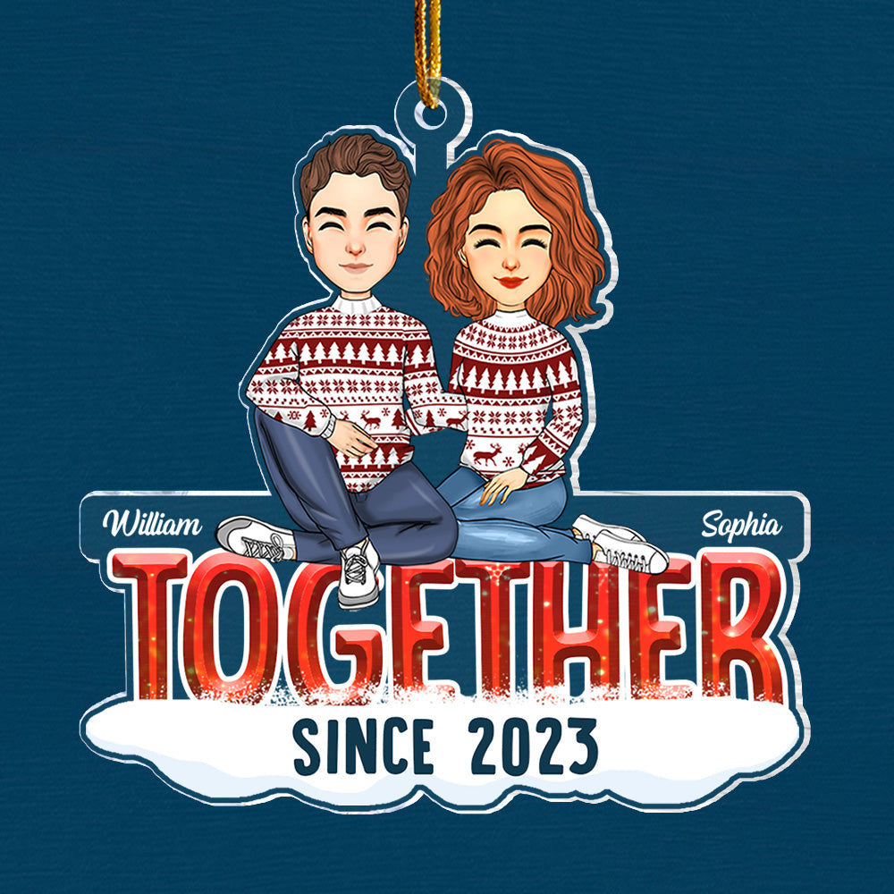 Together Since Personalized Ornament Christmas Gift For Couples