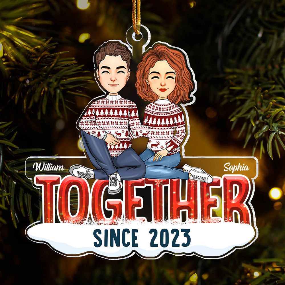 Together Since Personalized Ornament Christmas Gift For Couples
