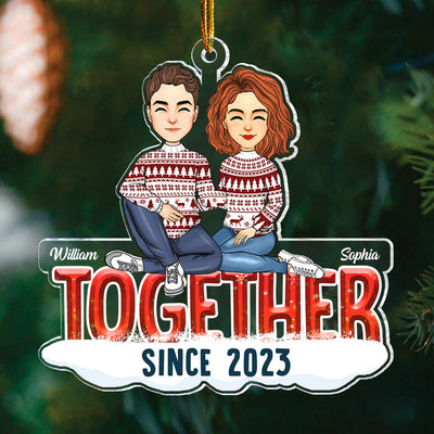 Together Since Personalized Ornament Christmas Gift For Couples