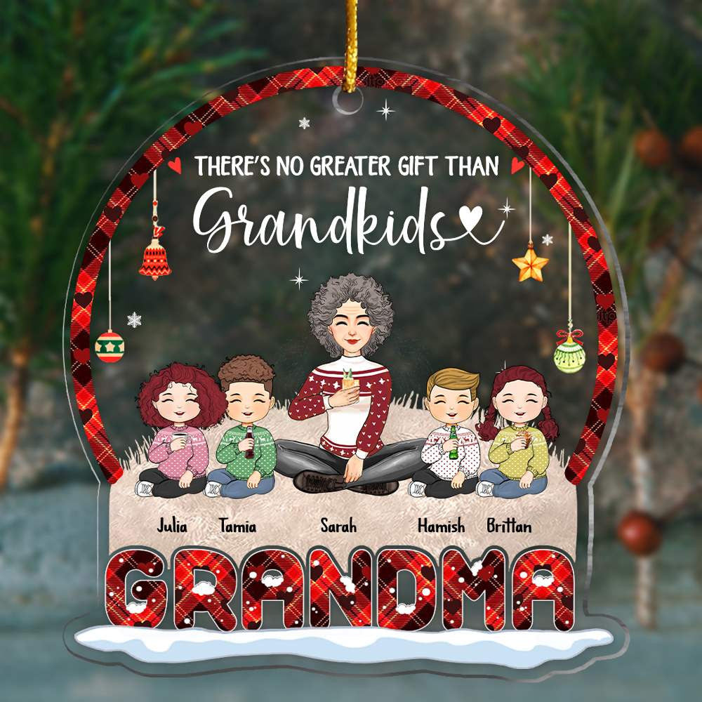 There's No Greater Gift Than Grandkids - Personalized Acrylic Ornament