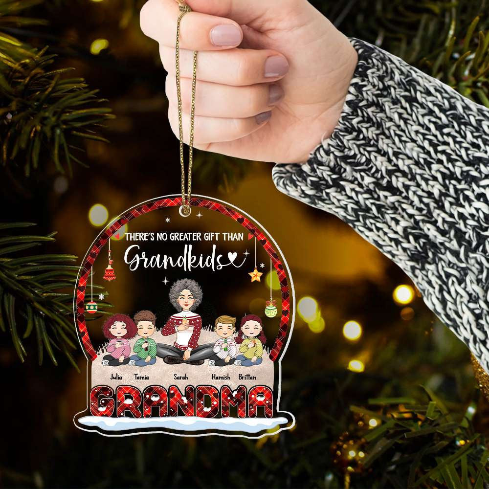 There's No Greater Gift Than Grandkids - Personalized Acrylic Ornament