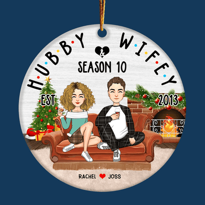 Hubby & Wifey - Customized Couple Ornament