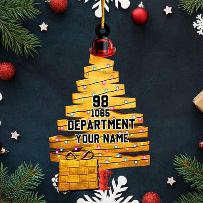 Unique Fire Hose Christmas Tree Personalized Ornament