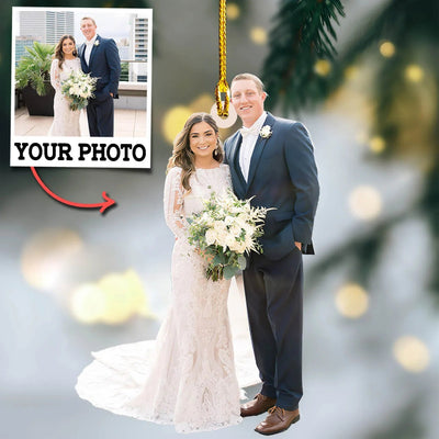 Personalized - Photo Background Removal - Custom Ornament From Photo - Wedding Ornament - Couple Photo Gifts, Valentine's Day Gifts