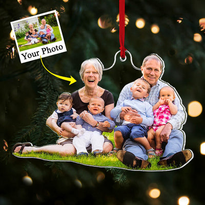 Custom Photo Acrylic Ornament Gift For Grandparents