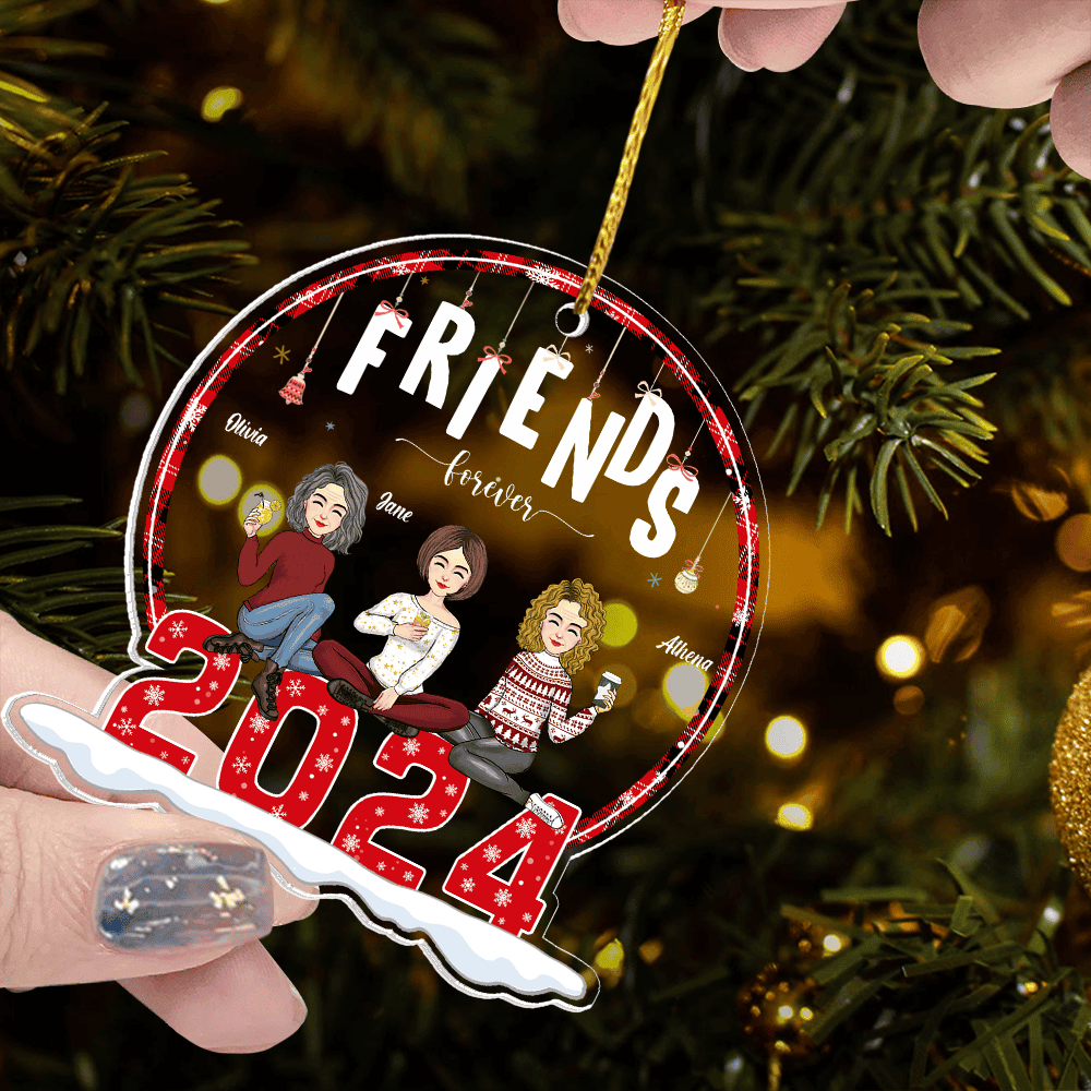 Friends Forever - Personalized 2024 Acrylic Ornament