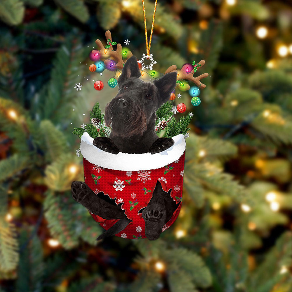 Scottish Terrier Snow Ornament Dog Christmas Gift