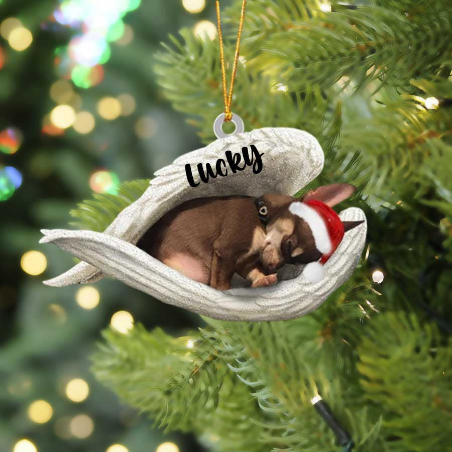 Chihuahua Sleeping Angel Ornament - Memorial Dog Gift