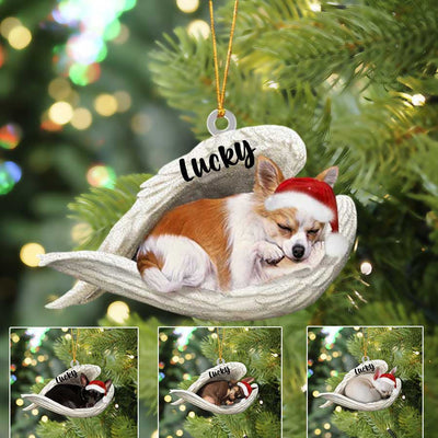 Chihuahua Sleeping Angel Ornament - Memorial Dog Gift