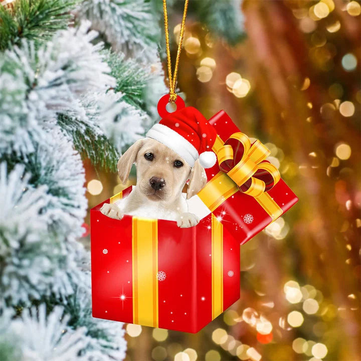 Yellow Labrador Christmas Ornament - Custom Ornament For Christmas