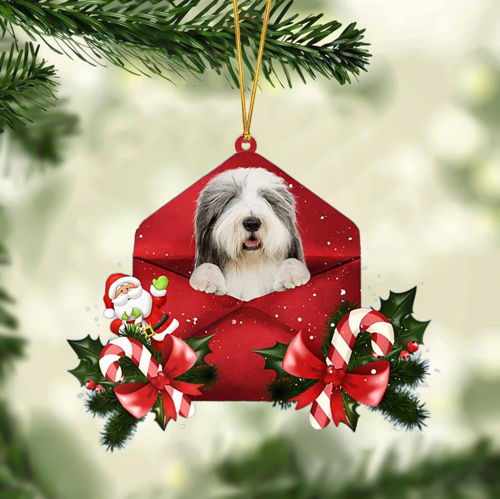 Bearded Collie Christmas Ornament - Xmas Dog Gifts For Dog Lovers
