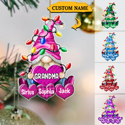 Christmas Light Gnome - Sweet Heart & Kids Will Love It! Perfect For Decorating Your Home During The Holiday Season.