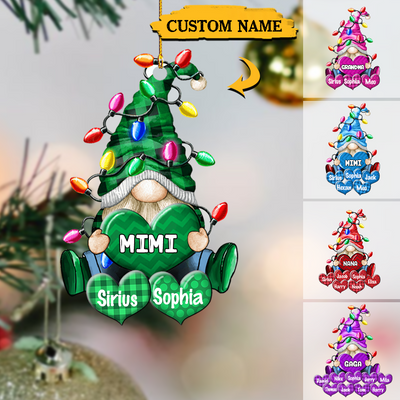 Christmas Light Gnome - Sweet Heart & Kids Will Love It! Perfect For Decorating Your Home During The Holiday Season.