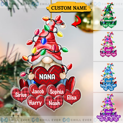 Christmas Light Gnome - Sweet Heart & Kids Will Love It! Perfect For Decorating Your Home During The Holiday Season.