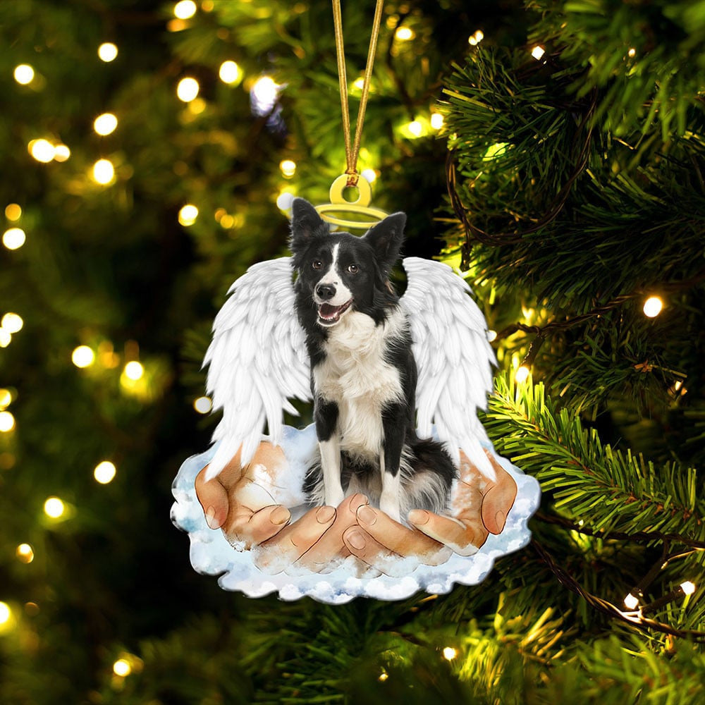 Border Collie Xmas Ornament - Perfect Gift For Dog Lovers! Two-Sided Design For Display. Ideal For Christmas And Special Occasions.