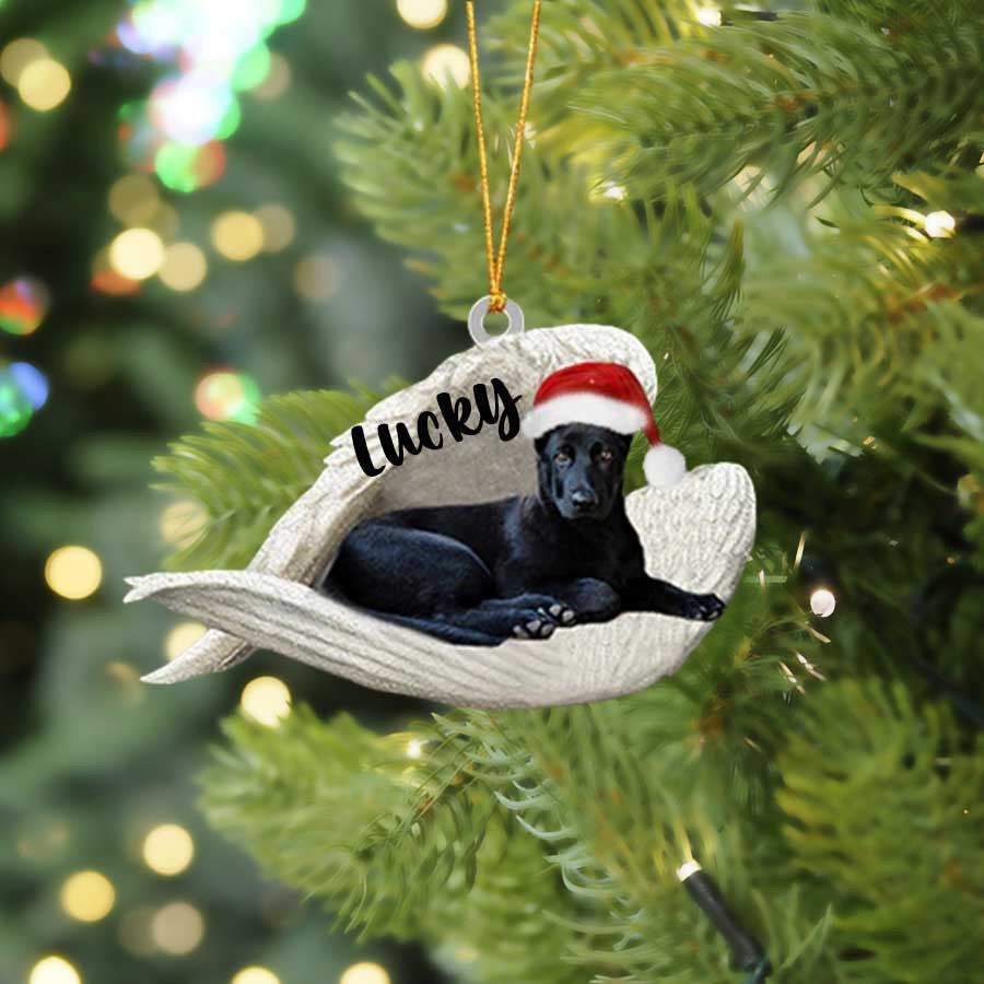 Personalized German Shepherd Sleeping Angel Dog Ornament - Memorial Dog Gift - Christmas Decoration - Ideal For German Shepherd Lovers