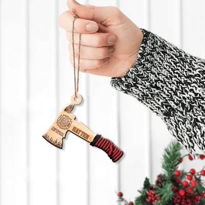 Personalized Firefighter Christmas Ornament - Ideal Gift For Firefighters - Suitable For Christmas Decorations - Long-Term Usage - Maximum Durability!