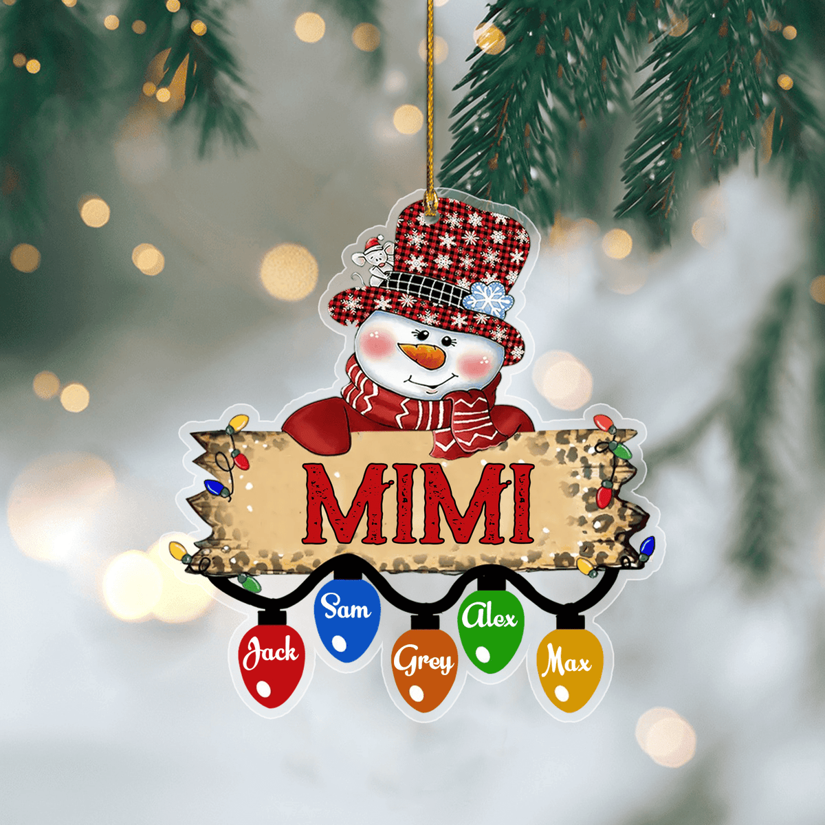Personalized Snowman Lantern Ornament - Perfect Decor For Christmas And Winter - Ideal Gift For Family And Friends - Suitable For Holiday Season