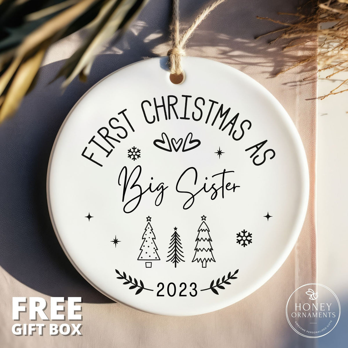 Promoted To Uncle Ornament, Big Sister, Pregnancy Announcement, Pregnancy Reveal, First Christmas As Big Brother, Auntie, Grandparents, Mom