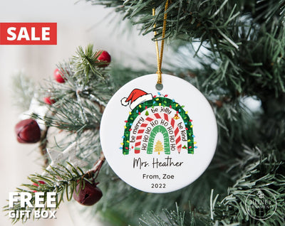 Teacher Christmas Ornament, Teacher's Appreciation, Personalized Teachers Gifts, End Of Year Teachers Gift Ornament, Preschool Teacher Gift