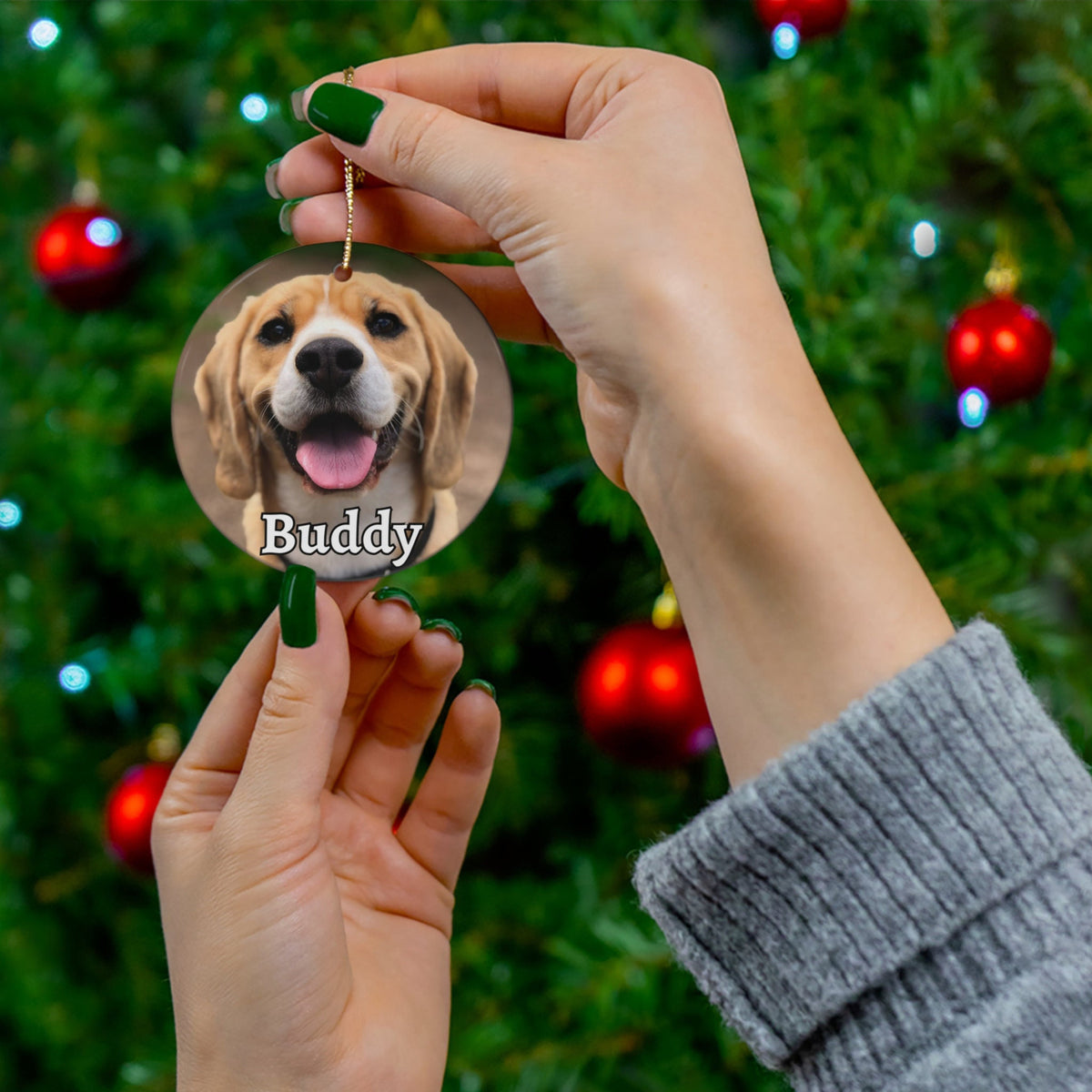Dog Memorial Ornament, Custom Pet Loss Gift, Pet Memorial Gift, Dog Remembrance, Pet Sympathy Gift, Pet Bereavement Gift, Dog Memorial Frame