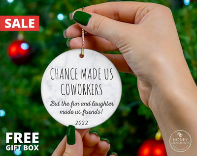 Christmas Gift Ideas For Coworkers, Coworker Gift, Thank You Ornament, Appreciation Gift, Retirement Gift, Coworker Meaningful Leaving Gift