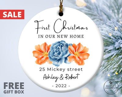 New Home Gift, First Christmas In Our New Home Ornament, Personalized New Home Christmas Ornaments, House Warming Gift, Christmas Keepsake