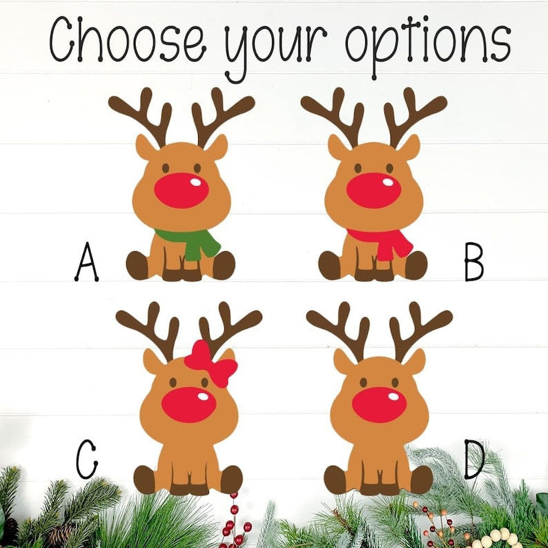 Custom Cute Reindeer Money Holder Christmas Ornament, HereâS A Few Bucks For Christmas, Reindeer Money Holder Gift, Custom Cash Holder