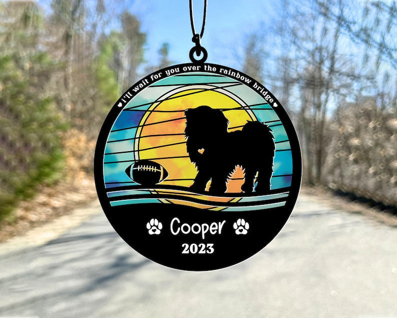 Personalized Pet Memorial Suncatcher| Loss Of Pet Sympathy Gift| Pet Memorial Gift| Pet Loss Gift| Customized Pet Gifts Upon Request