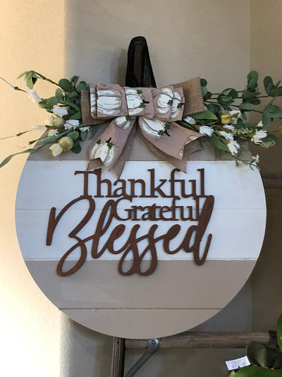 Fall Welcome Door Sign, Thanksgiving Door Hanger, Fall Wood Wreath, Fall Decor