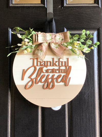 Fall Welcome Door Sign, Thanksgiving Door Hanger, Fall Wood Wreath, Fall Decor