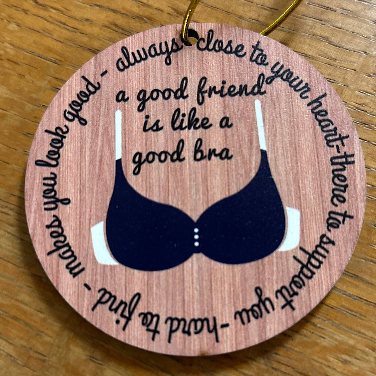 A good friend is like a good bra best Friend Gift Bestie supportive - navy