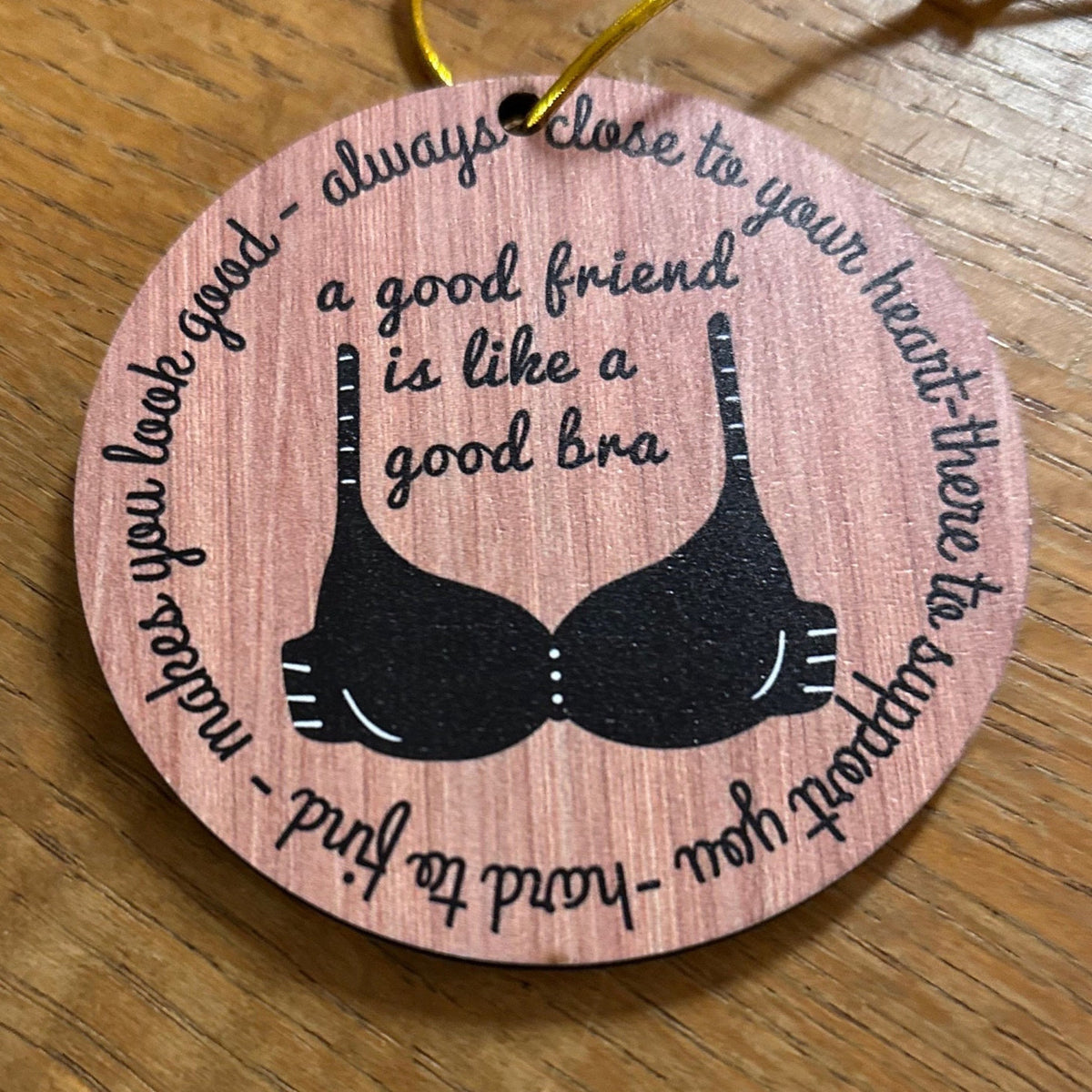 A good friend is like a good bra best Friend Gift Bestie supportive - black