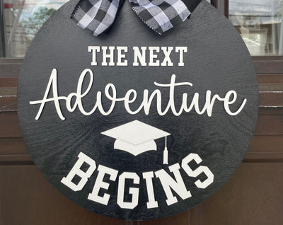 Graduation Door Hanger,  Graduation Decor, Moving up door sign, 3D Lettering, Welcome Door Hanger, Welcome Sign, Housewarming Gift