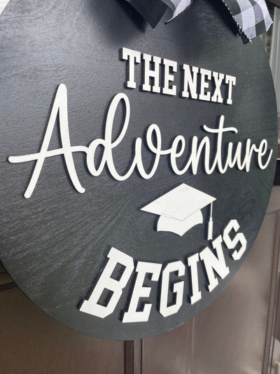 Graduation Door Hanger,  Graduation Decor, Moving up door sign, 3D Lettering, Welcome Door Hanger, Welcome Sign, Housewarming Gift