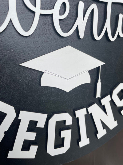 Graduation Door Hanger,  Graduation Decor, Moving up door sign, 3D Lettering, Welcome Door Hanger, Welcome Sign, Housewarming Gift