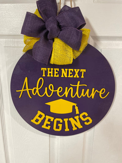 Graduation Door Hanger,  Graduation Decor, Moving up door sign, 3D Lettering, Welcome Door Hanger, Welcome Sign, Housewarming Gift