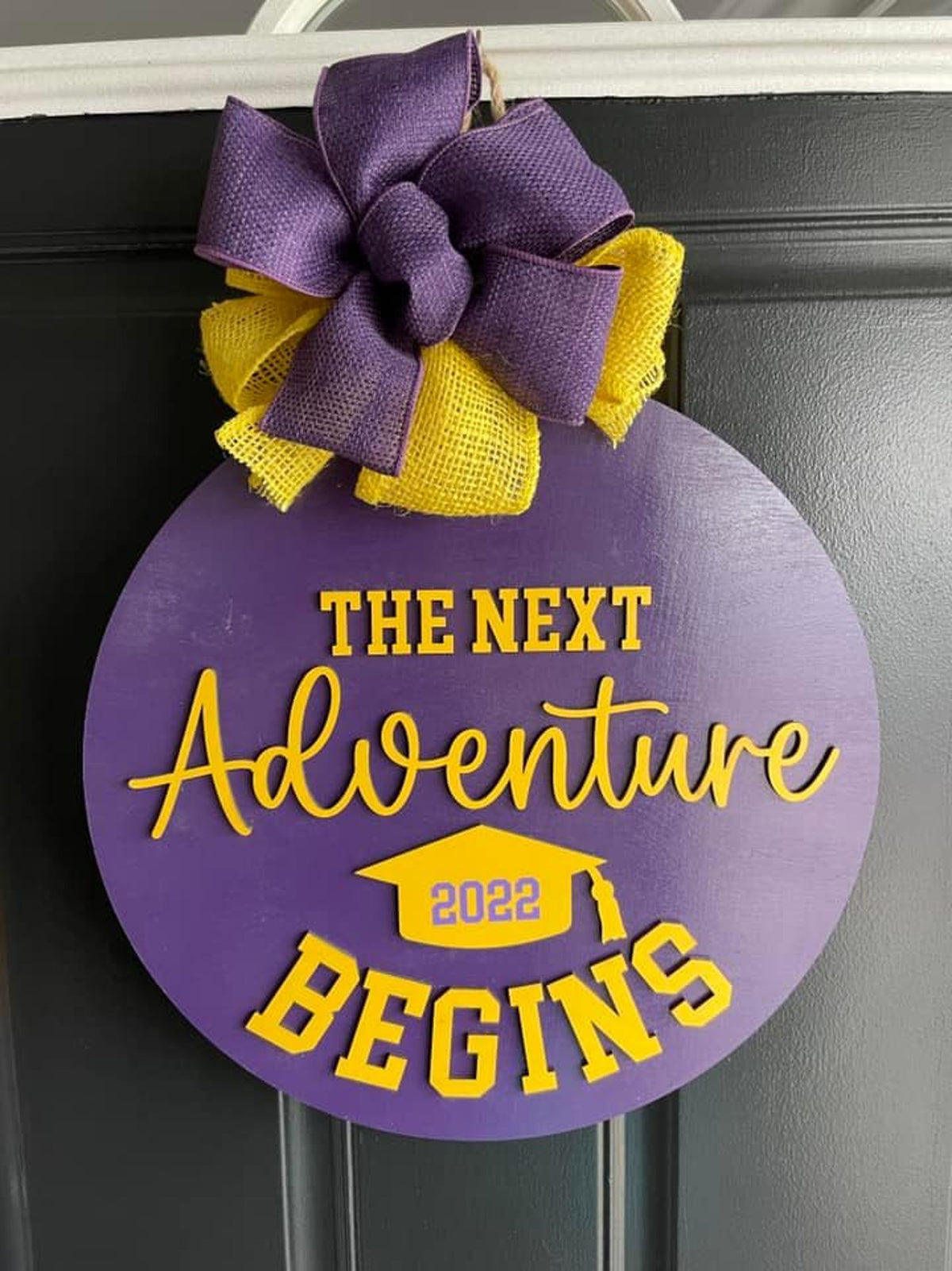 Graduation Door Hanger,  Graduation Decor, Moving up door sign, 3D Lettering, Welcome Door Hanger, Welcome Sign, Housewarming Gift